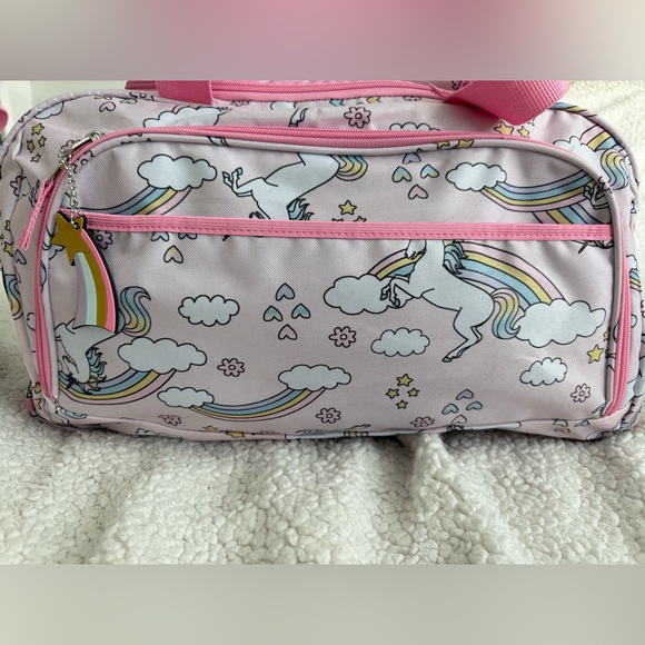 Pink Unicorn & Rainbow Slumber Set - Reversible Sleeping Bag, Tent & Duffle Bag - Picture 2 of 10